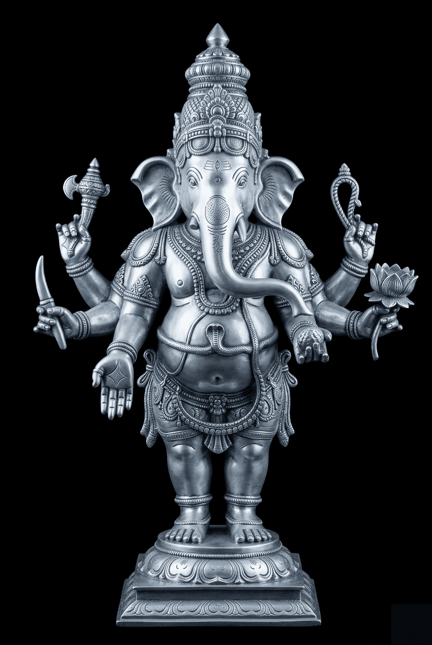 Uchchhishta Ganapati · The Standing Ganesha · Sterling Silver. Sterling Silver · 925. Shilpa Shastra certified.