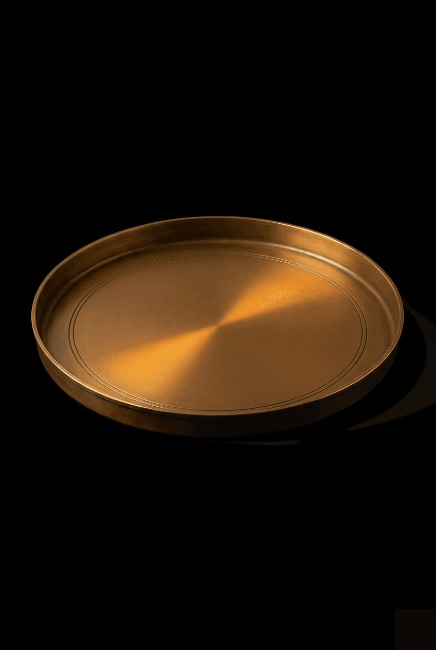 The Tray · Foundation Piece · Brass. Cast Brass. Shilpa Shastra certified.